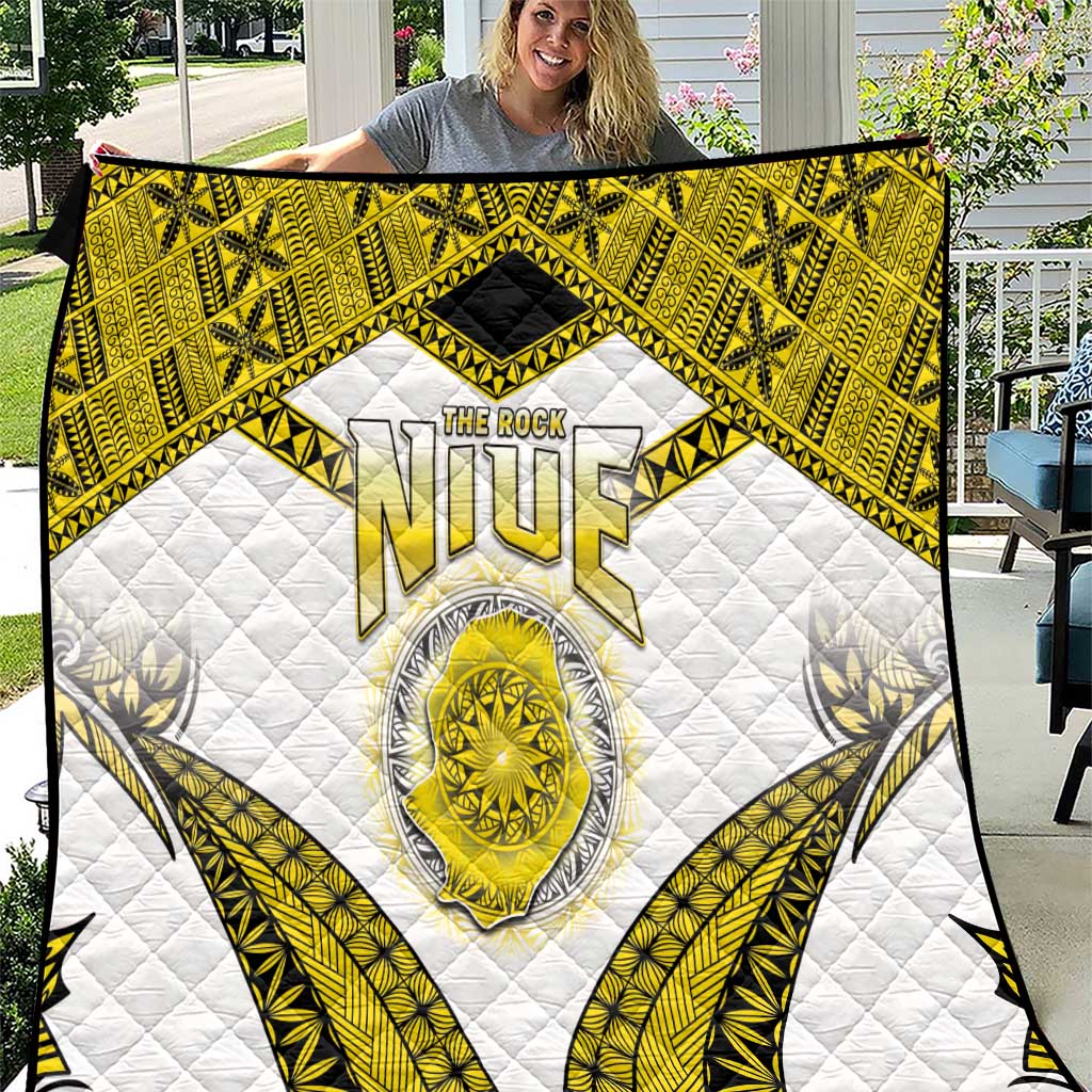 Niue The Rock Of Polynesia Quilt Peniamina Gospel Day Yellow Version LT05 Yellow - Polynesian Pride