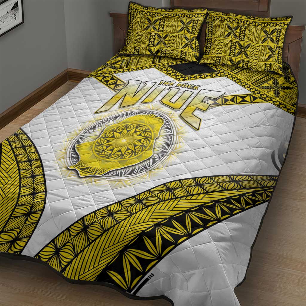 Niue The Rock Of Polynesia Quilt Bed Set Peniamina Gospel Day Yellow Version