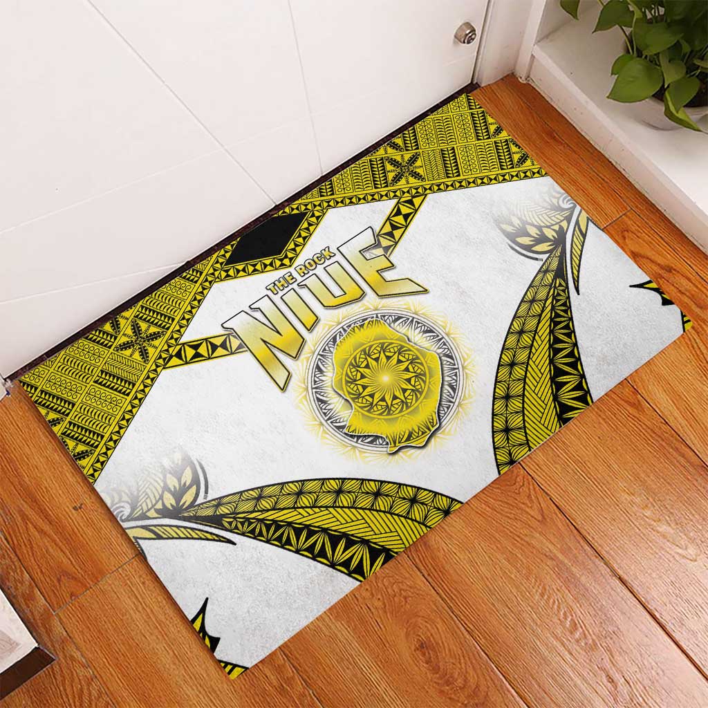 Niue The Rock Of Polynesia Rubber Doormat Peniamina Gospel Day Yellow Version