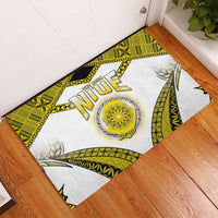 Niue The Rock Of Polynesia Rubber Doormat Peniamina Gospel Day Yellow Version