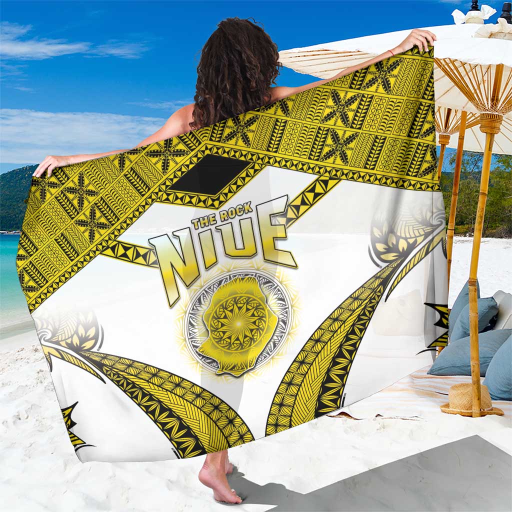 Niue The Rock Of Polynesia Sarong Peniamina Gospel Day Yellow Version LT05 One Size 44 x 66 inches Yellow - Polynesian Pride