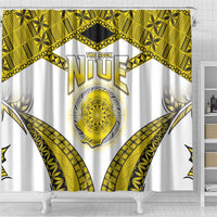 Niue The Rock Of Polynesia Shower Curtain Peniamina Gospel Day Yellow Version LT05 - Polynesian Pride