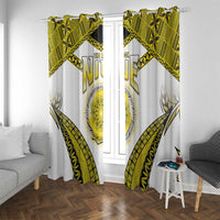 Niue The Rock Of Polynesia Window Curtain Peniamina Gospel Day Yellow Version