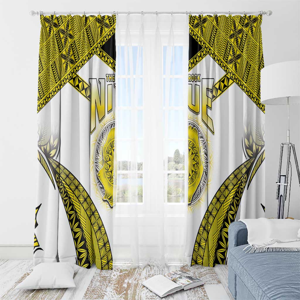 Niue The Rock Of Polynesia Window Curtain Peniamina Gospel Day Yellow Version