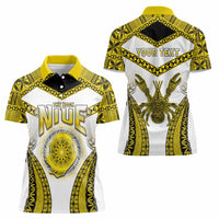 Personalised Niue The Rock Of Polynesia Women Polo Shirt Peniamina Gospel Day Yellow Version