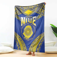 Niue The Rock Of Polynesia Blanket Peniamina Gospel Day Blue Version LT05 - Polynesian Pride