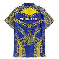 Personalised Niue The Rock Of Polynesia Family Matching Mermaid Dress and Hawaiian Shirt Peniamina Gospel Day Blue Version