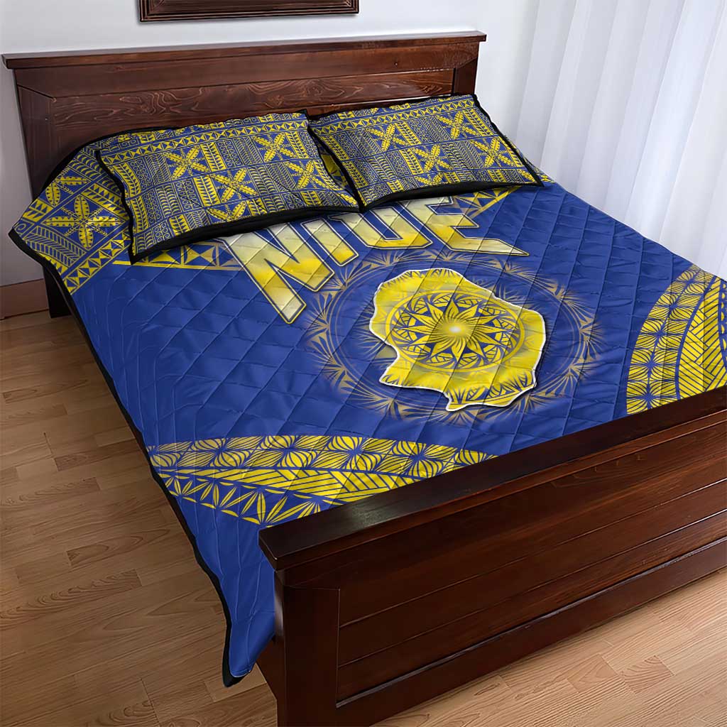 Niue The Rock Of Polynesia Quilt Bed Set Peniamina Gospel Day Blue Version