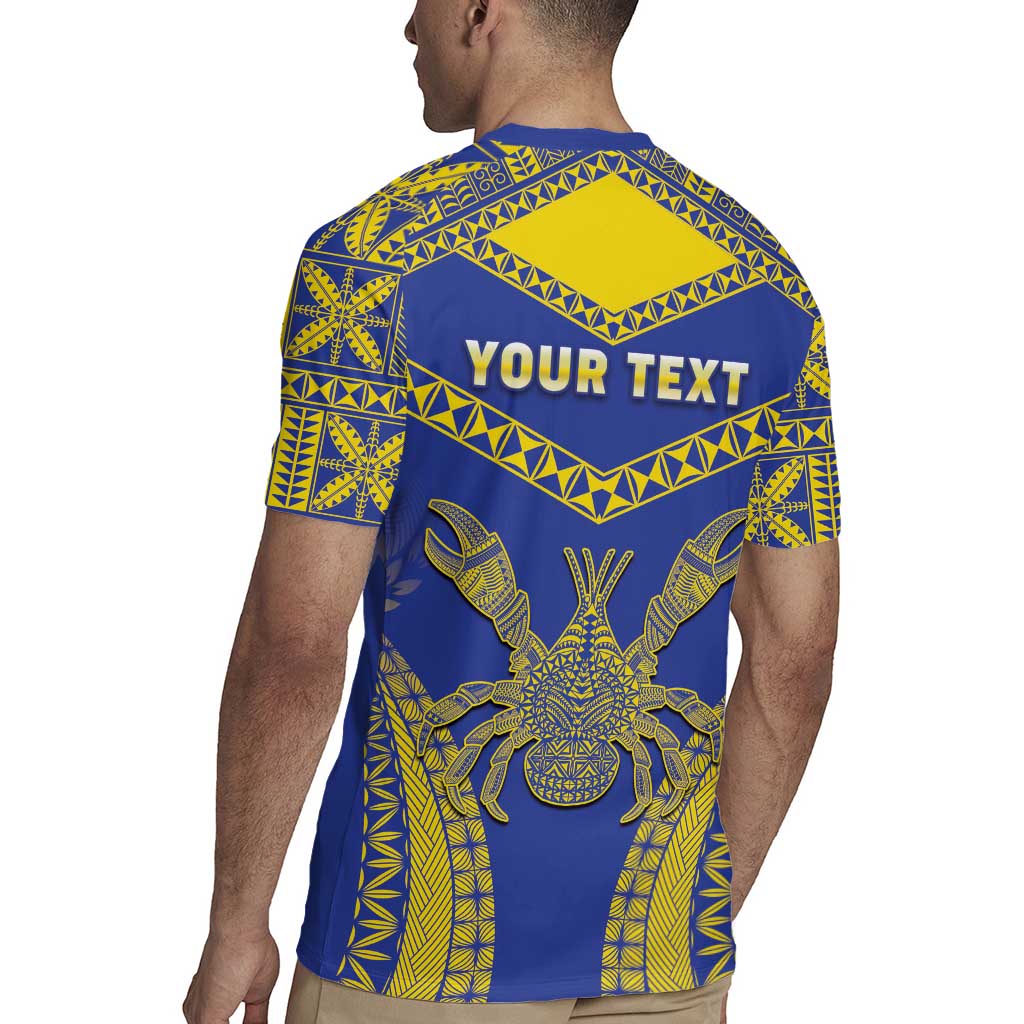 Personalised Niue The Rock Of Polynesia Rugby Jersey Peniamina Gospel Day Blue Version