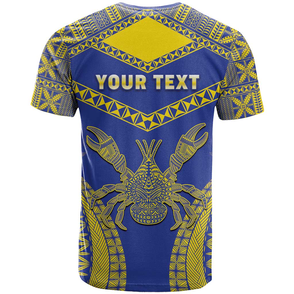 Personalised Niue The Rock Of Polynesia T Shirt Peniamina Gospel Day Blue Version