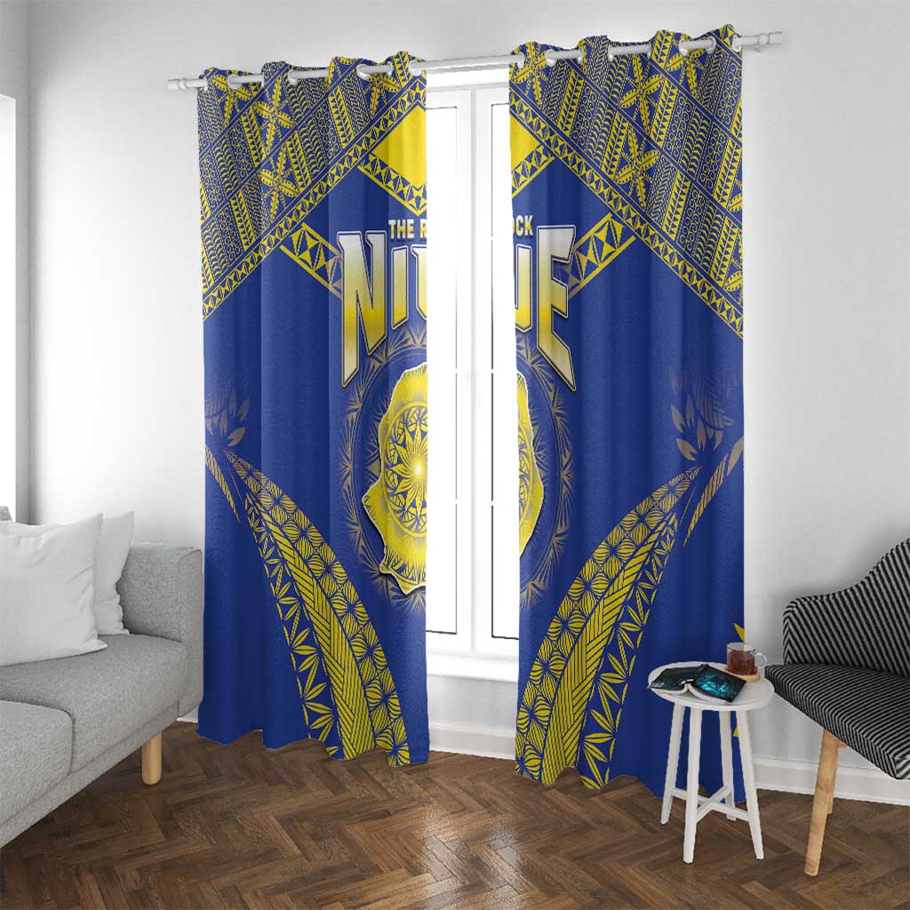 Niue The Rock Of Polynesia Window Curtain Peniamina Gospel Day Blue Version
