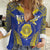 Personalised Niue The Rock Of Polynesia Women Casual Shirt Peniamina Gospel Day Blue Version
