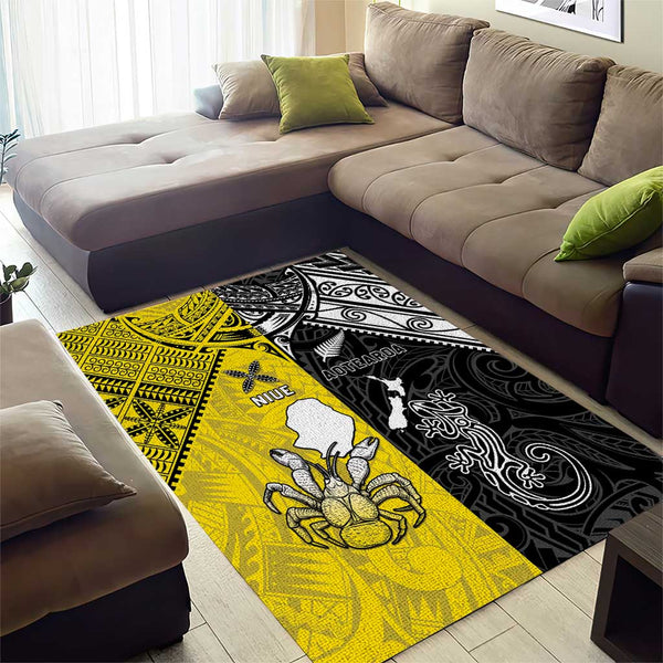 Home / Products / New Zealand Maori And Niue Hiapo Area Rug Lizard And ...