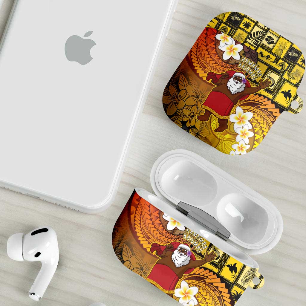 Papua New Guinea Retro Christmas AirPods Case Hamamas Krismas - Polynesian Pride
