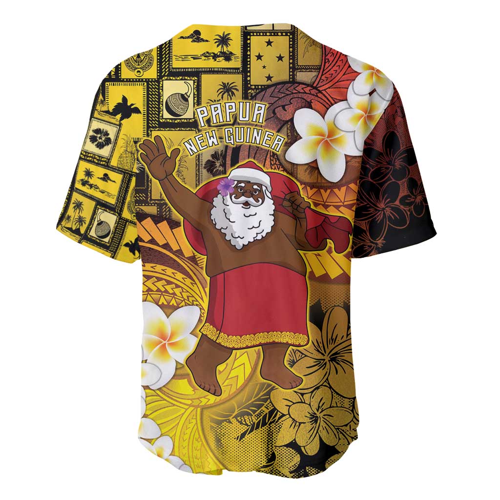 Papua New Guinea Retro Christmas Baseball Jersey Hamamas Krismas - Polynesian Pride