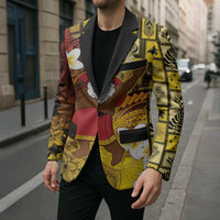 Papua New Guinea Retro Christmas Blazer Hamamas Krismas - Polynesian Pride