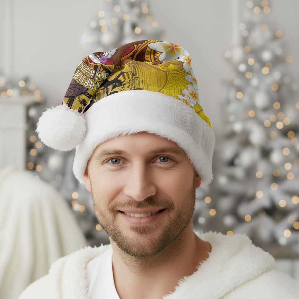 Papua New Guinea Retro Christmas Santa Hat Hamamas Krismas - Polynesian Pride