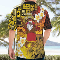 Papua New Guinea Retro Christmas Hawaiian Shirt Hamamas Krismas - Polynesian Pride