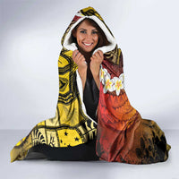 Papua New Guinea Retro Christmas Hooded Blanket Hamamas Krismas - Polynesian Pride