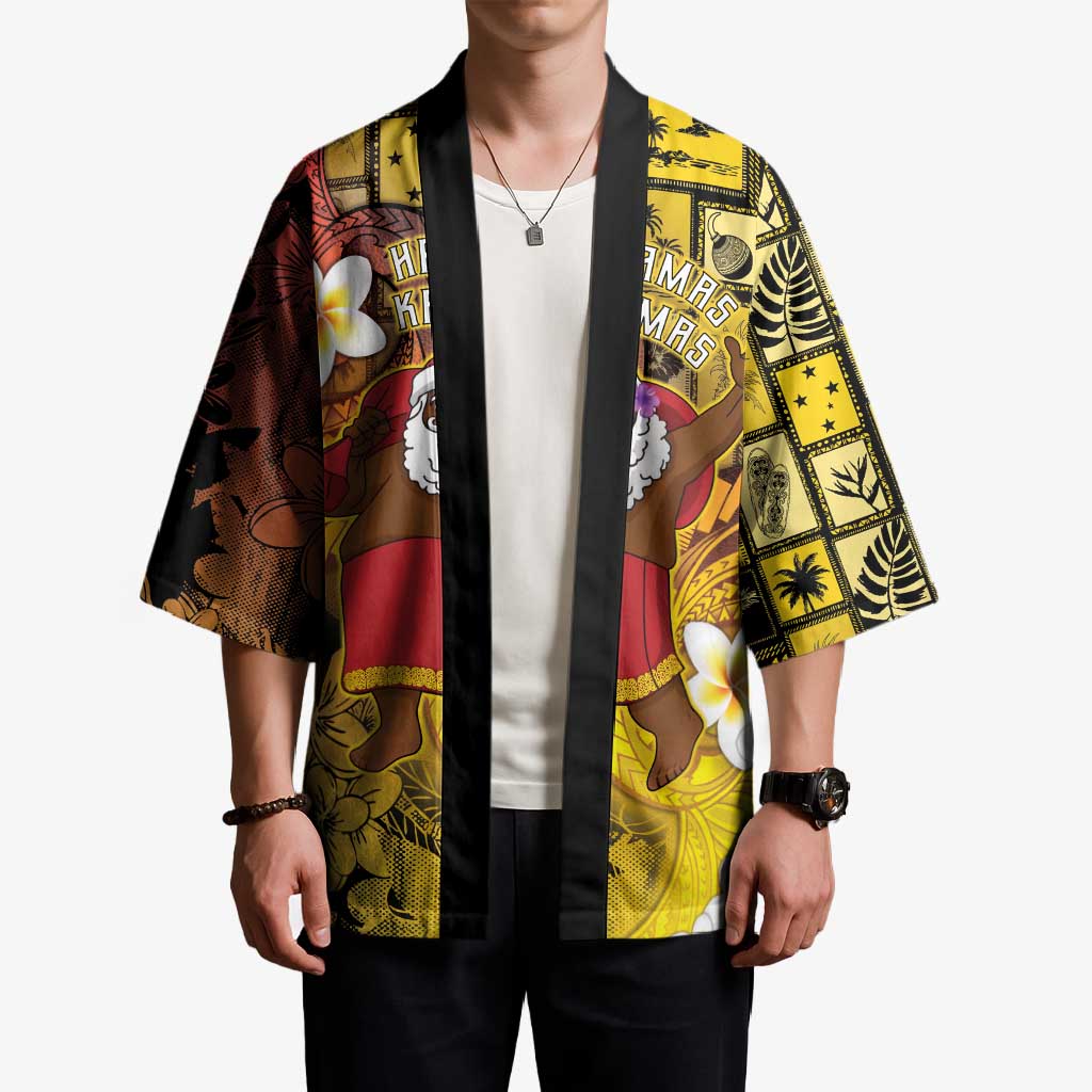 Papua New Guinea Retro Christmas Kimono Hamamas Krismas - Polynesian Pride