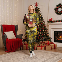 Papua New Guinea Retro Christmas Pajama Set Hamamas Krismas - Polynesian Pride