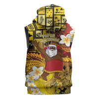 Papua New Guinea Retro Christmas Sleeveless Zip Hoodie Hamamas Krismas - Polynesian Pride