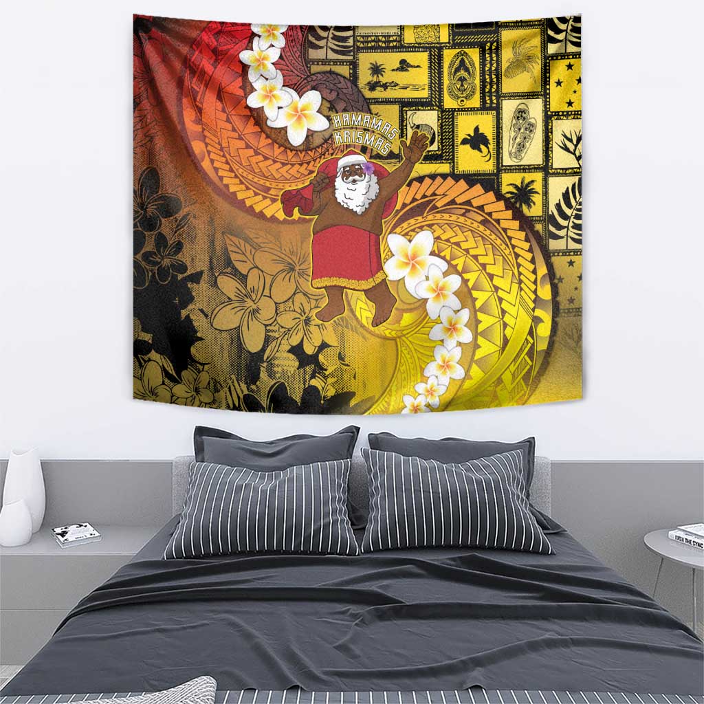 Papua New Guinea Retro Christmas Tapestry Hamamas Krismas - Polynesian Pride
