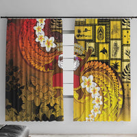 Papua New Guinea Retro Christmas Window Curtain Hamamas Krismas - Polynesian Pride