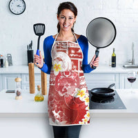 Tonga Christmas Apron Kilisimasi Fiefia Retro Style Red - Polynesian Pride