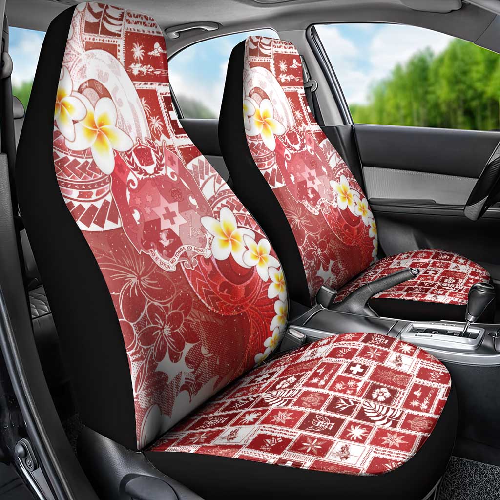 Tonga Christmas Car Seat Cover Kilisimasi Fiefia Retro Style Red - Polynesian Pride