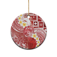 Tonga Christmas Ceramic Ornament Kilisimasi Fiefia Retro Style Red - Polynesian Pride