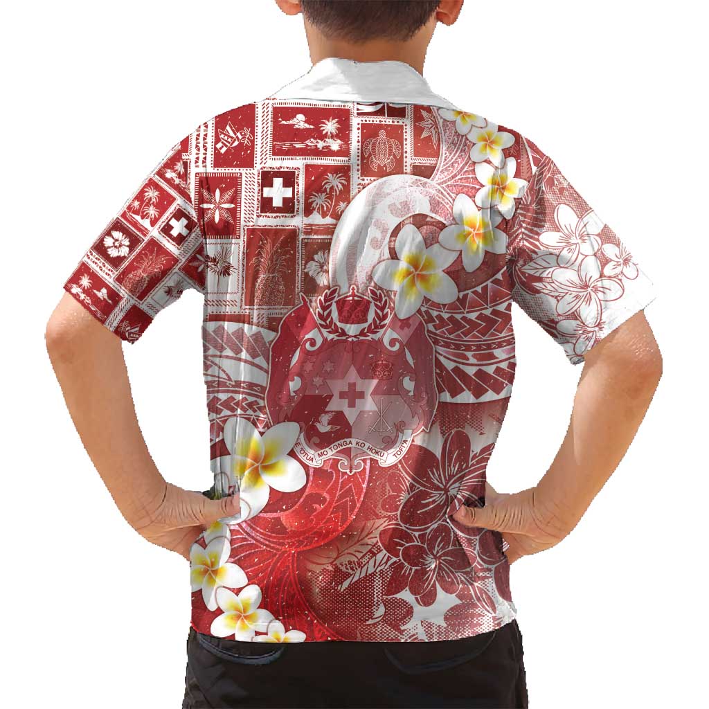 Tonga Christmas Family Matching Long Sleeve Bodycon Dress and Hawaiian Shirt Kilisimasi Fiefia Retro Style Red - Polynesian Pride