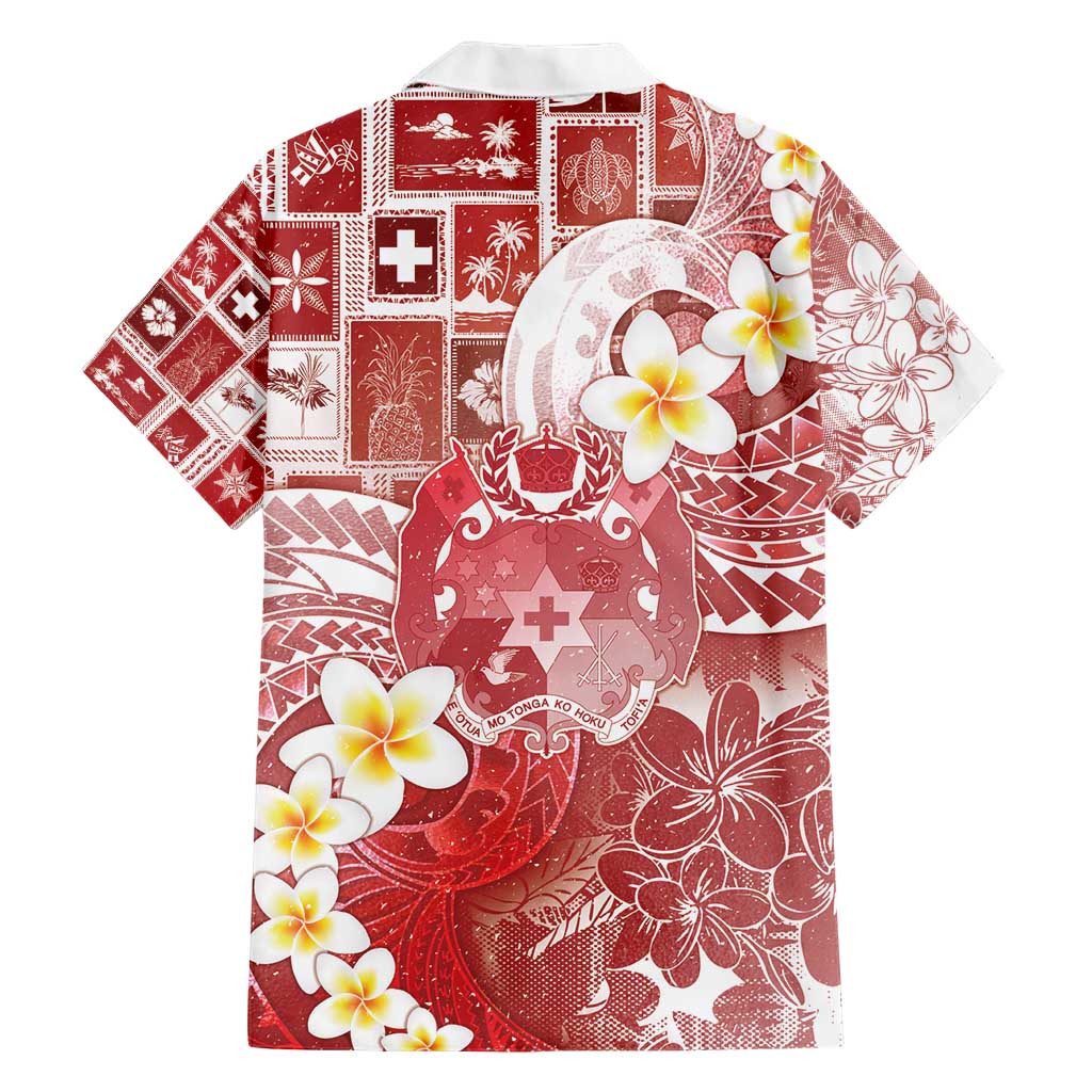Tonga Christmas Hawaiian Shirt Kilisimasi Fiefia Retro Style Red - Polynesian Pride