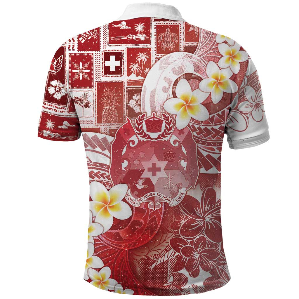 Tonga Christmas Polo Shirt Kilisimasi Fiefia Retro Style Red - Polynesian Pride