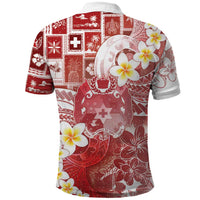 Tonga Christmas Polo Shirt Kilisimasi Fiefia Retro Style Red - Polynesian Pride