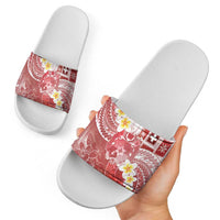 Tonga Christmas Slide Sandals Kilisimasi Fiefia Retro Style Red - Polynesian Pride