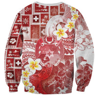 Tonga Christmas Sweatshirt Kilisimasi Fiefia Retro Style Red - Polynesian Pride