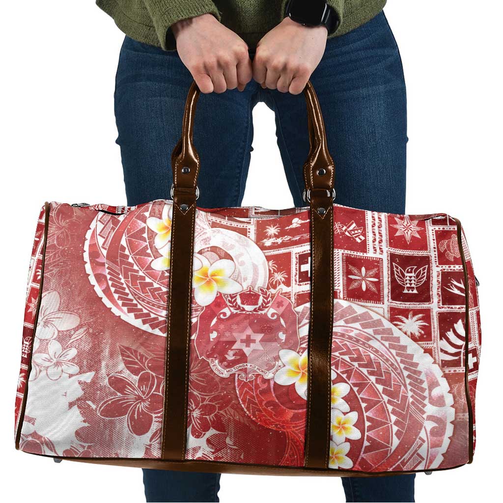 Tonga Christmas Travel Bag Kilisimasi Fiefia Retro Style Red - Polynesian Pride