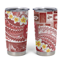 Tonga Christmas Tumbler Cup Kilisimasi Fiefia Retro Style Red - Polynesian Pride