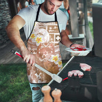 Tonga Christmas Apron Kilisimasi Fiefia Retro Style Brown - Polynesian Pride