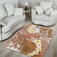 Tonga Christmas Area Rug Kilisimasi Fiefia Retro Style Brown - Polynesian Pride