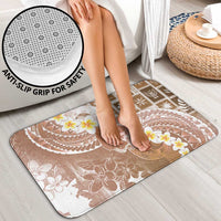 Tonga Christmas Bathroom Set Kilisimasi Fiefia Retro Style Brown - Polynesian Pride