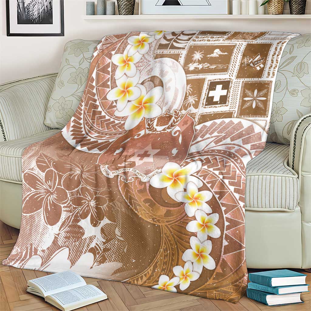 Tonga Christmas Blanket Kilisimasi Fiefia Retro Style Brown - Polynesian Pride