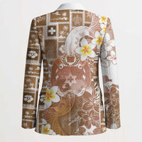 Tonga Christmas Blazer Kilisimasi Fiefia Retro Style Brown - Polynesian Pride