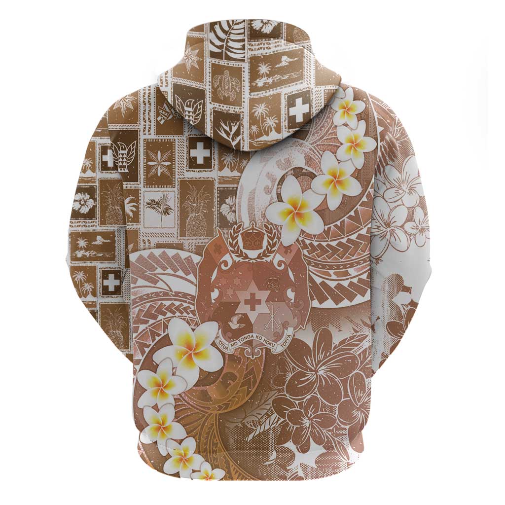 Tonga Christmas Hoodie Kilisimasi Fiefia Retro Style Brown - Polynesian Pride