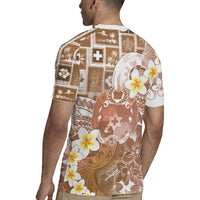 Tonga Christmas Rugby Jersey Kilisimasi Fiefia Retro Style Brown - Polynesian Pride