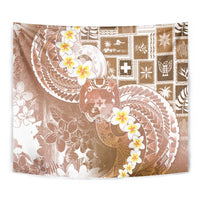 Tonga Christmas Tapestry Kilisimasi Fiefia Retro Style Brown - Polynesian Pride