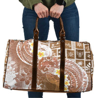 Tonga Christmas Travel Bag Kilisimasi Fiefia Retro Style Brown - Polynesian Pride