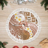 Tonga Christmas Tree Skirt Kilisimasi Fiefia Retro Style Brown - Polynesian Pride