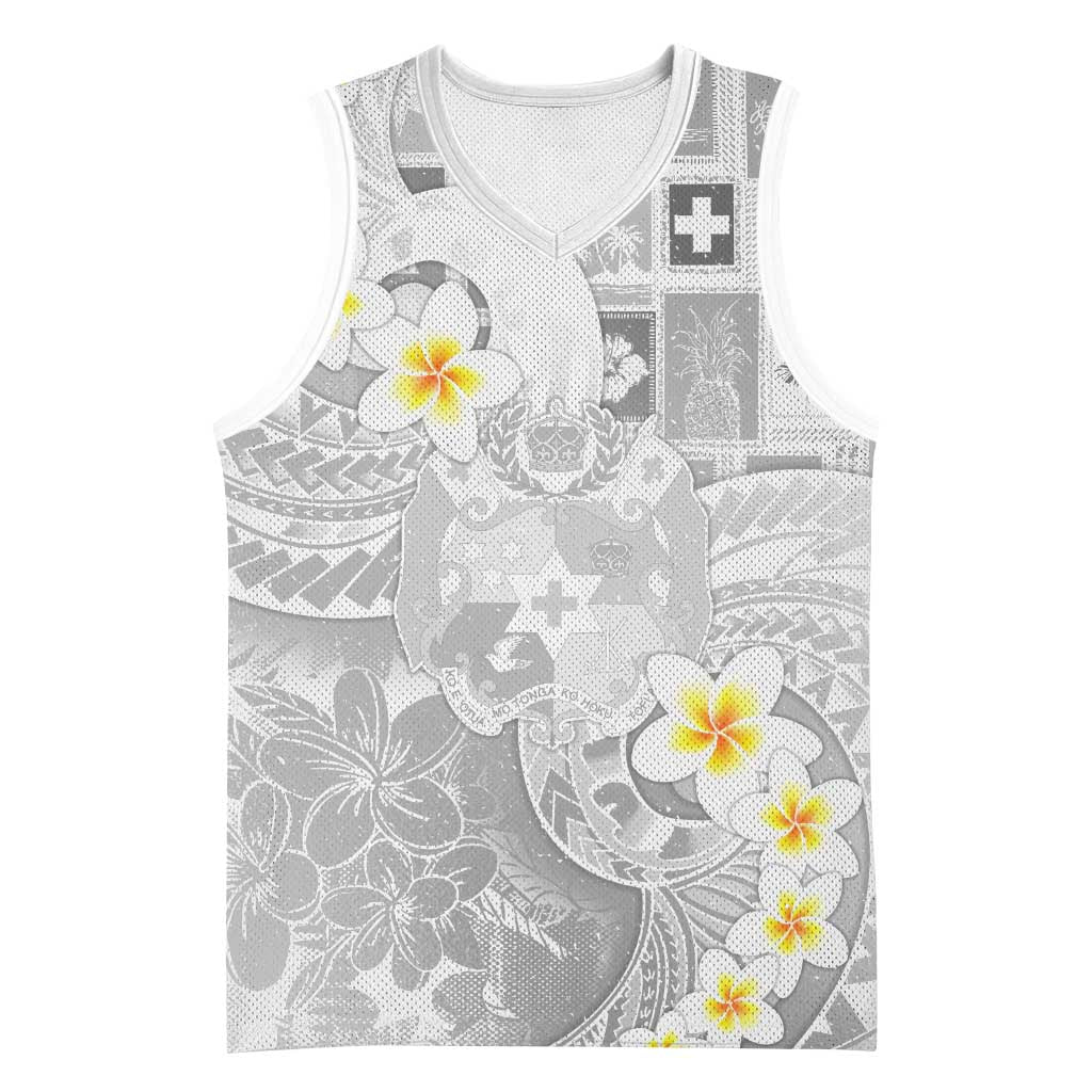 Tonga Christmas Basketball Jersey Kilisimasi Fiefia Retro Style White - Polynesian Pride